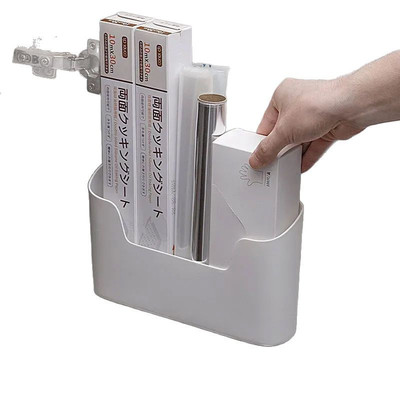 【新人乐享0.01元】厨房柜门内侧收纳盒壁挂免打孔橱柜置物架1M