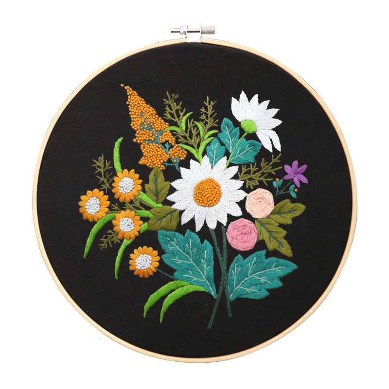 Bordado DIY colgando pintura punto de cruz paquete de material de tela Europea Inglés transfronteriza colgando pintura Lu Bordado DIY adornos hechos a mano