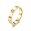 Stainless steel, golden, 4mm
