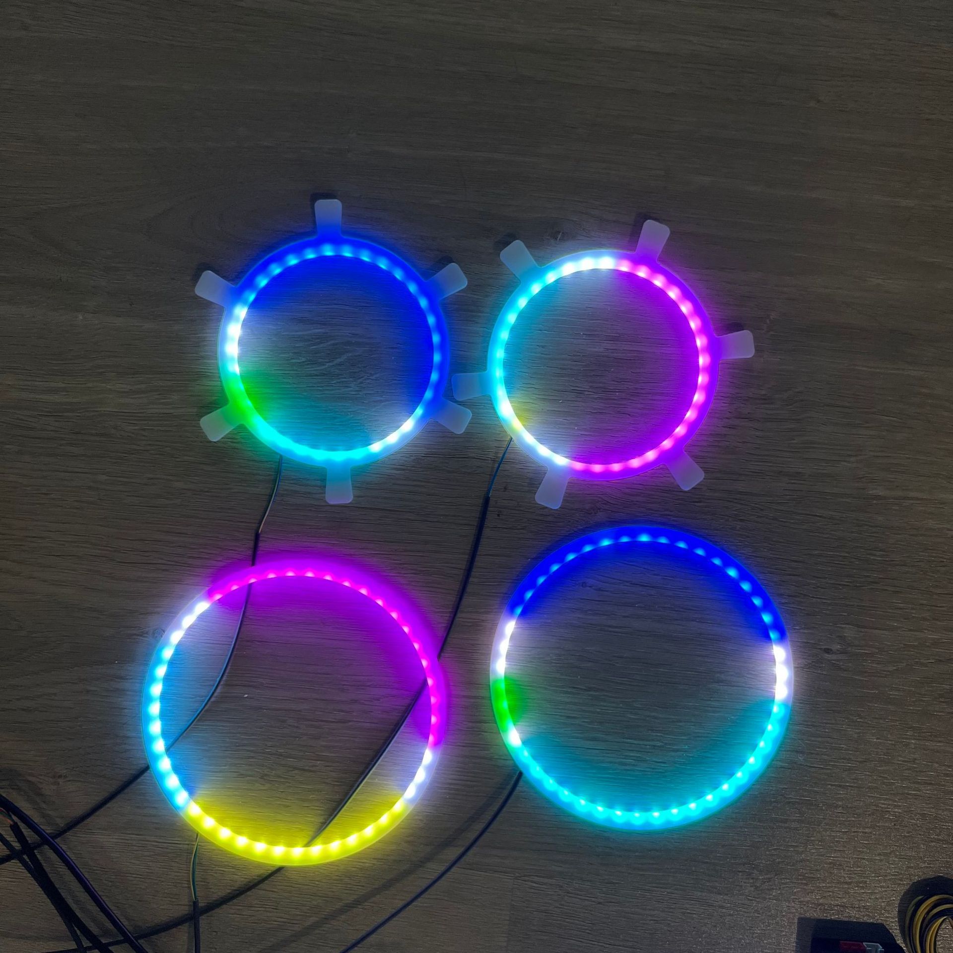 Factory Direct Sales Car Led Ambient Light, Colorful Dynamic Flowing Ambient Light, 18 Lights