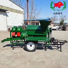 稻谷脱粒机柴油机玉米剥皮脱粒一体机大型多功能脱粒机高粱大豆