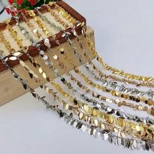 批发材料多层叶子组合铜链条链耳耳钉配件流苏镀制作饰品手工