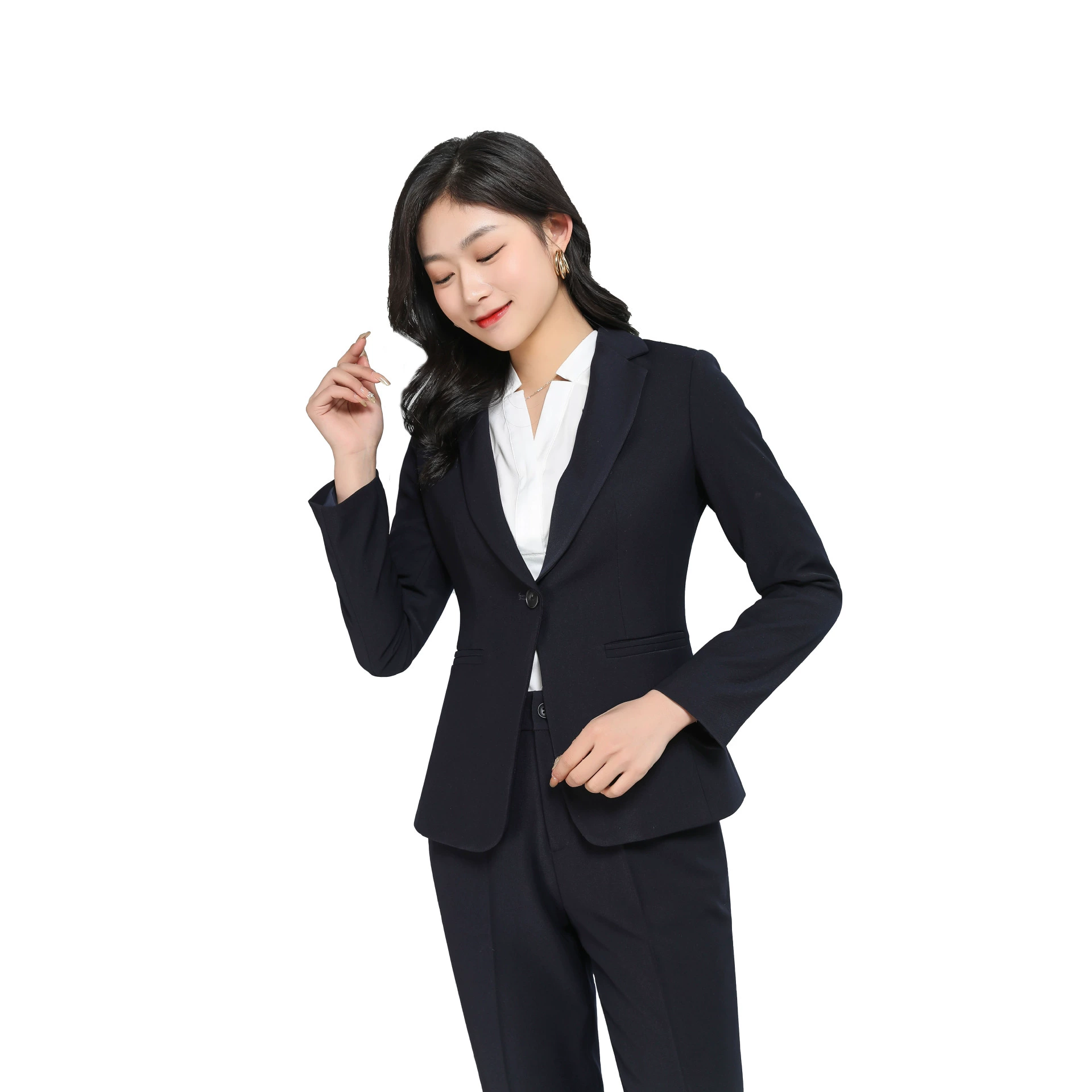 Комплект, рукав длинный, классический костюм-пиджак для работы, slim fit