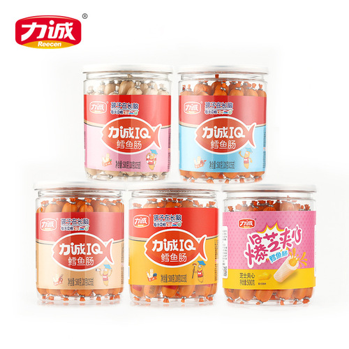 Licheng Cod Sausage 20g*25 Pieces Canned Ready-to-Eat Seafood Snack Fish Sausage 500g