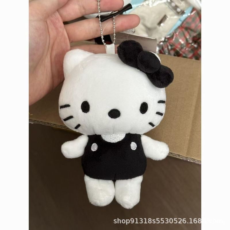 网红可爱萌kt猫挂件毛绒玩具公仔小猫咪包包挂饰钥匙扣布娃娃玩偶|undefined