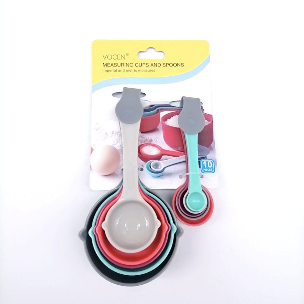 Juego de Cucharas y Tazas Medidoras con Escala para Repostería