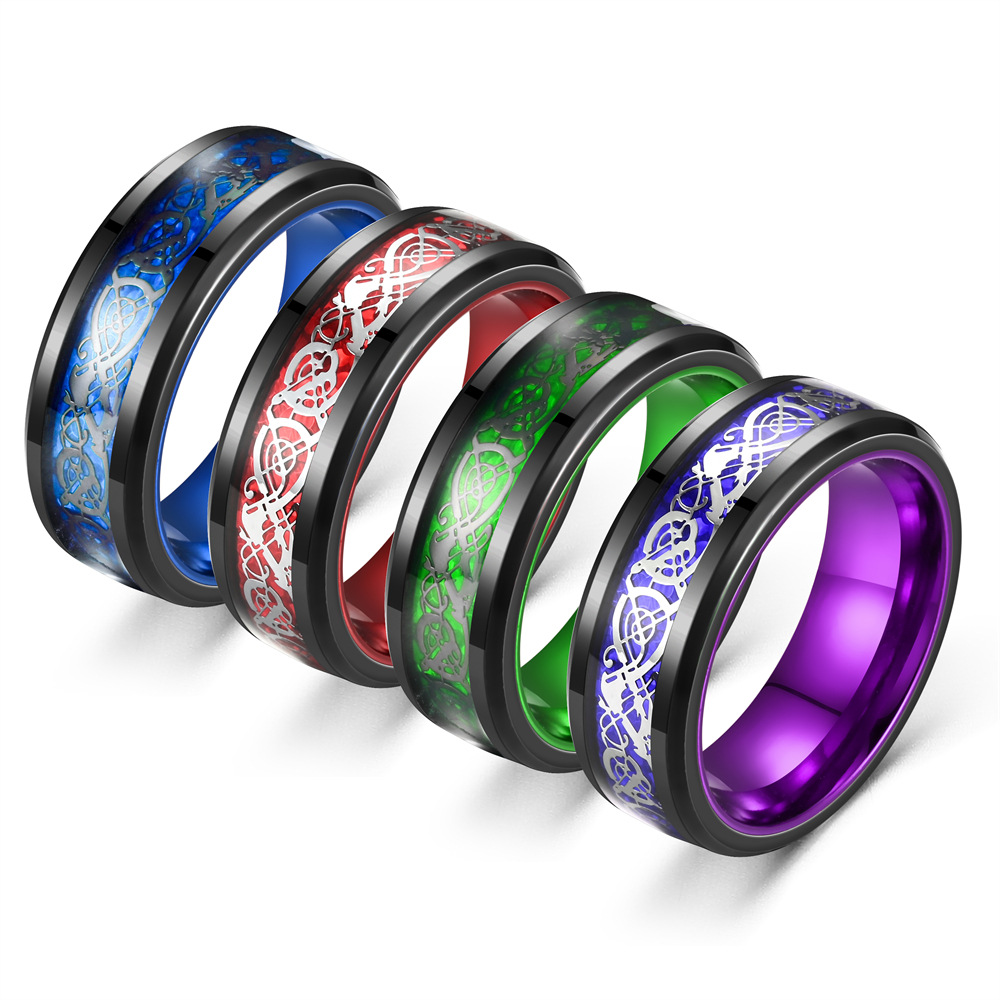 Simple Style Round Stainless Steel Unisex Rings display picture 1