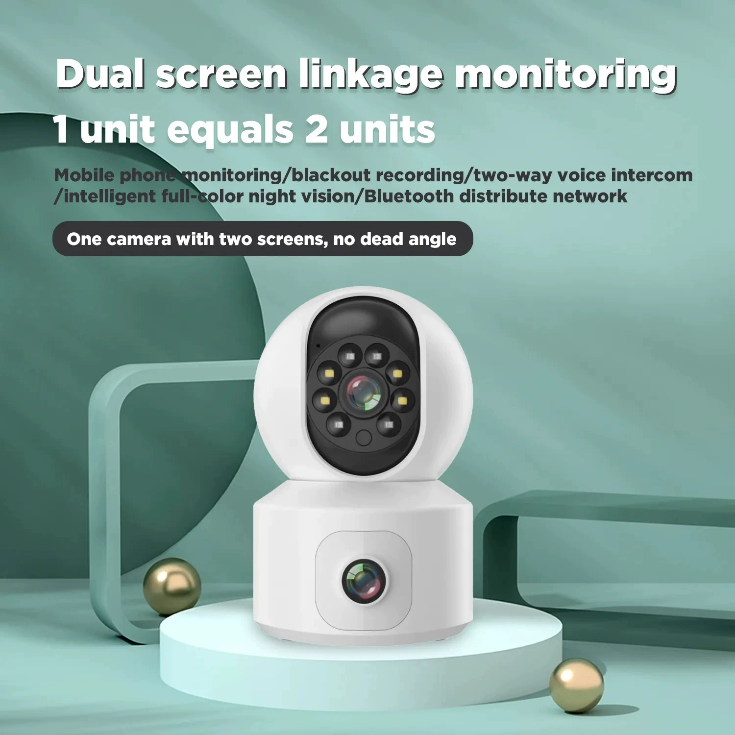 Smart wireless videocamera, monitor, CCTV camera, 360 degrees