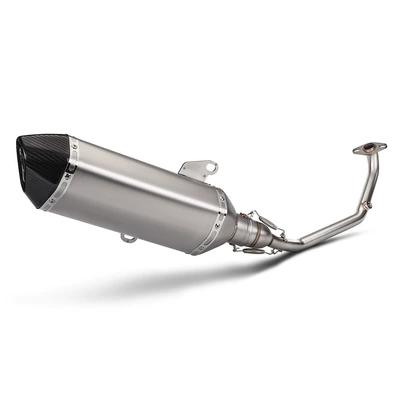 Motorcycle exhaust pipe — up
