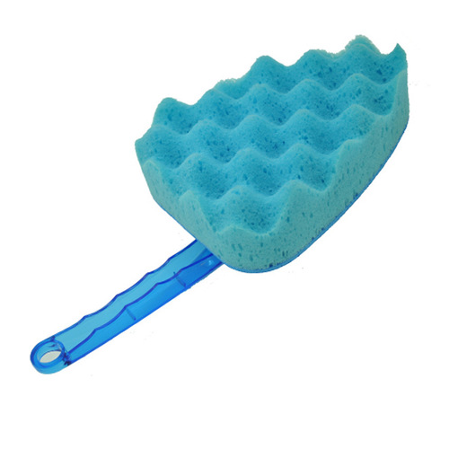 Car wash cleaning brush transparent handle thickened EAV triangle wave sponge brush car foam car wash brush