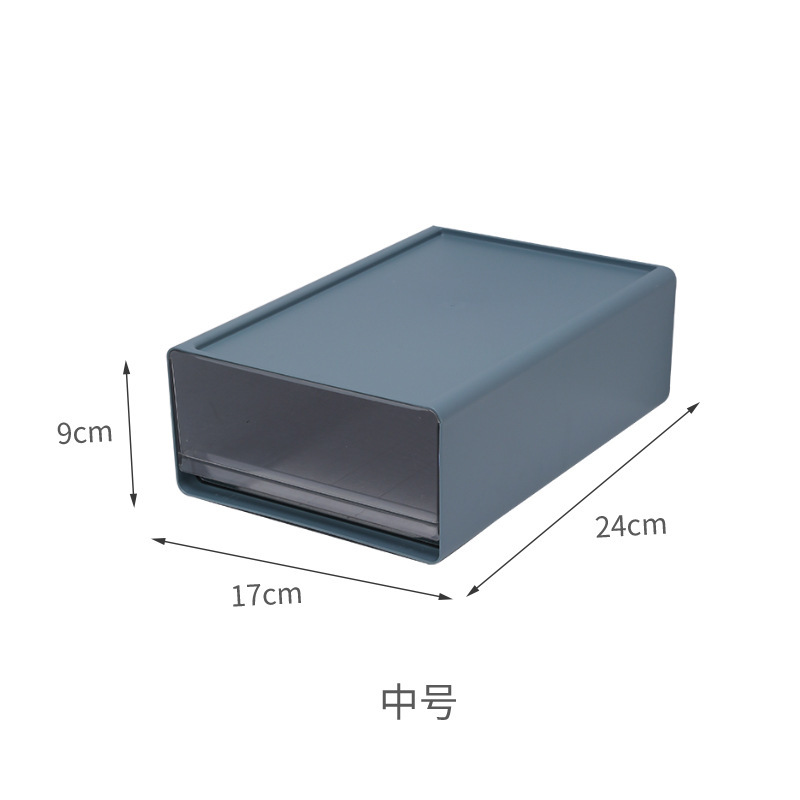 デスクトップ透明収納ボックス引き出し式オフィスファイル収納ボックス寝室書斎重ね組み合わせ収納キャビネット|undefined
