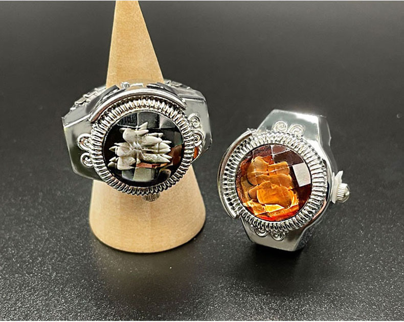 Retro Estilo Clásico Ronda Cuarzo Anillos De Reloj display picture 2