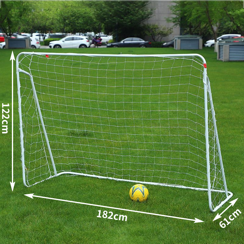 Portería de Fútbol Portátil de Acero Movible para Deportes de Pelota
