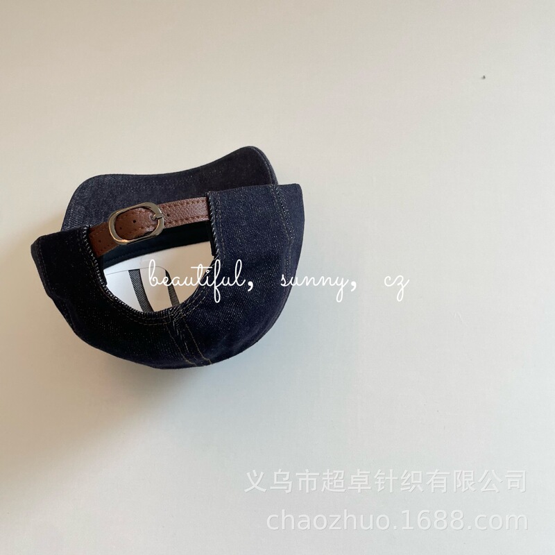 韩范刺绣字母大檐显瘦秋冬牛仔棒球帽成人品质款鸭舌帽|undefined