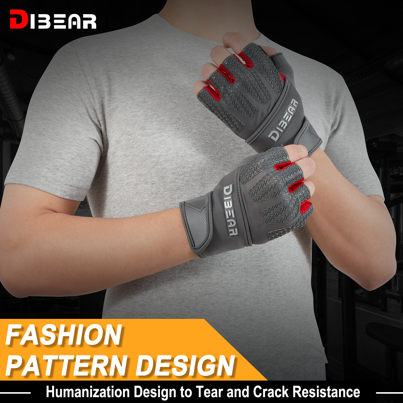 Nuevos guantes de fitness antideslizantes de medio dedo para exteriores e interiores para hombres y mujeres, suministros de entrenamiento, equipo de protección deportiva resistente al desgaste y transpirable