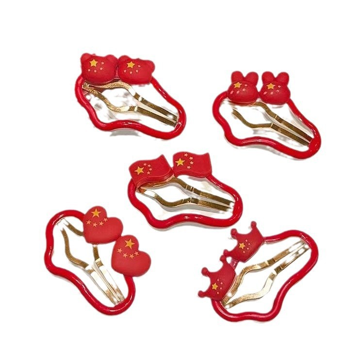 Día Nacional de niños pinzas de cabello, pinzas laterales, pinzas de cabello