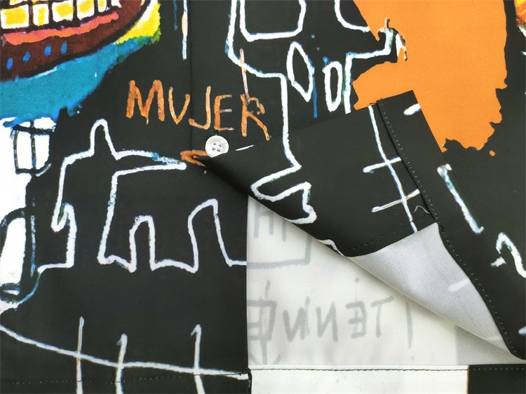 Camicia casual uomo basquiat heaven tokyo a maniche lunghe_voghion.com