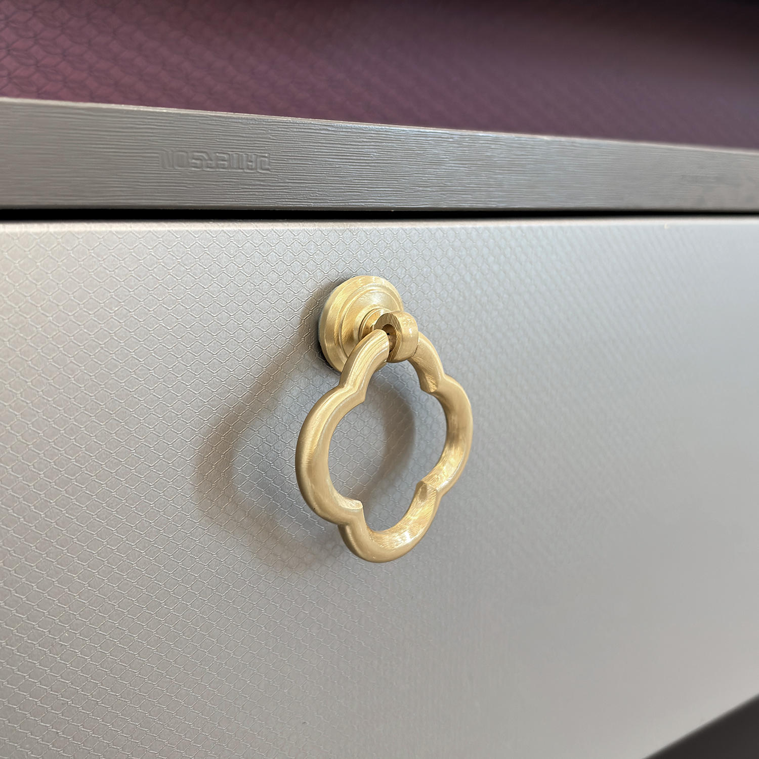 New Chinese style pure copper ginkgo leaf art furniture cabinet door…