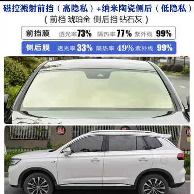 Explosion-Proof High-Definition Primary Color Film, Automotive Film - car-suv-new-car-film-full-car-package-construction-amber-gold-front-fender-diamond-gray-side-and-rear-fender