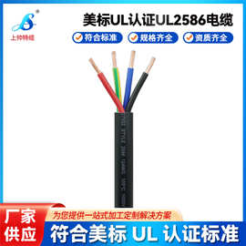 美标线UL2586电源连接线美标UL认证PVC护套线ROHS环保美标电缆线