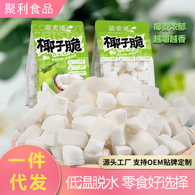 蔬麦通脆块片零食休闲食品椰子肉蔬果干海南特产脆片椰子脆果蔬|ru