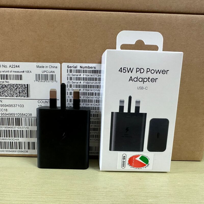 Suitable for Samsung Original 45W British Standard Super Fast Charger S20/Note20 Charger Ep-T4510