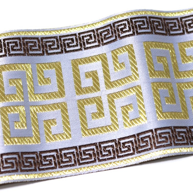 9cm Ancho de satén alta precisión cinta nuevo chino cortina corredor cama ropa chaleco falda cinturón Decoración