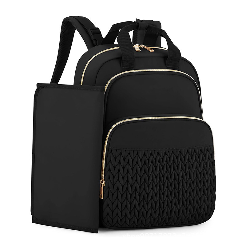 Travel Baby Bag Backpack for Mom, Large Capacity, Insulated Bottle Bag, Mommy Bag, Diaper Dry and Wet Separation Backpack