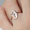 Fashionable sophisticated ring, city style, 1-12 month, Birthday gift, simple and elegant design