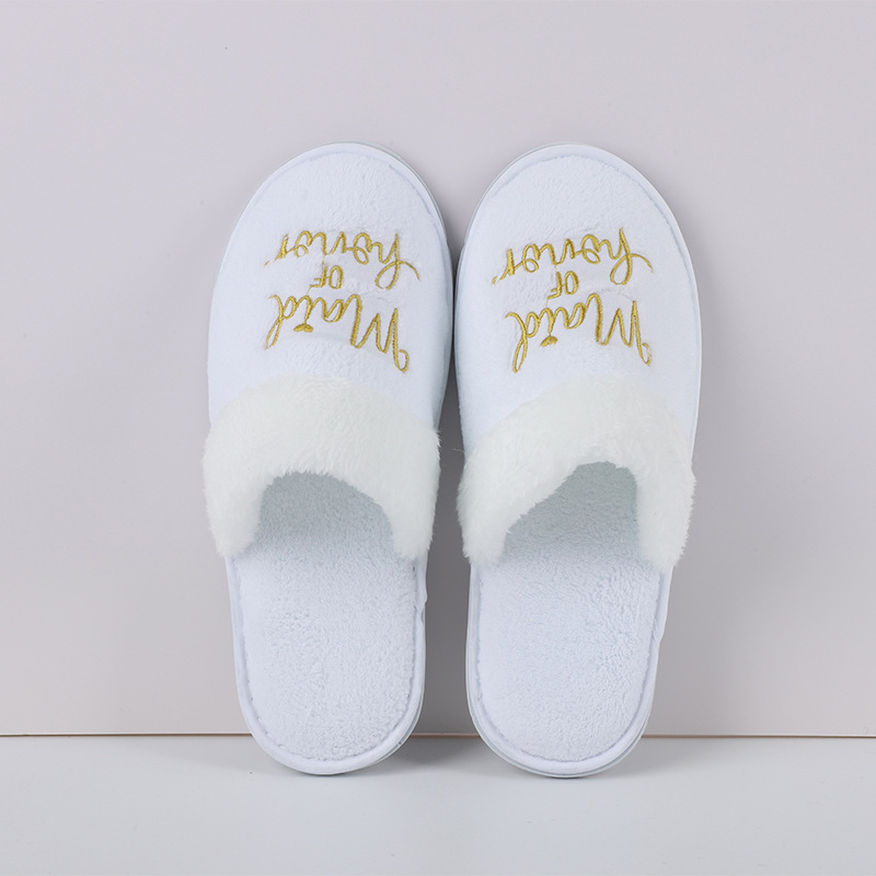 Wholesale of high-end bride slippers, bridesmaid slippers
