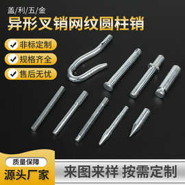 厂家直供异形叉销六角销柱弯钩横孔销轴各种材质销子车槽销定制