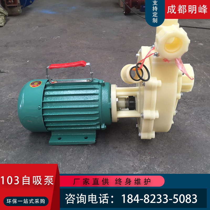 FS102/103 MingChuan Acid alkali resistance Plastic Chemical pump pump centrifugal pump Self priming pump polypropylene Circulating pump