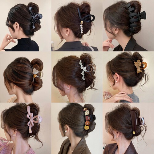 Korean Dongdaemun Shark Claw Clip 2025 Hairpin Women's Updo Back-of-the-Head Hairpin High-end Style Hair Accessories Headwear