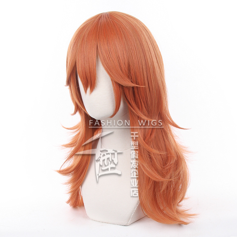 [Thousand Type] Chainsaw Man/Chainsaw Man Angel Demon cos wig with inverted layer and special orange brown color