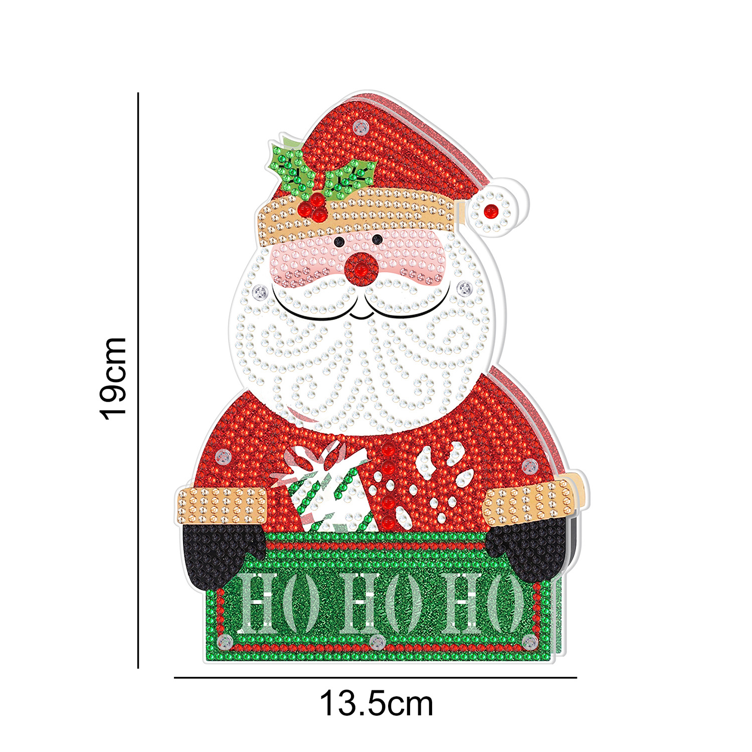 Accesorios para pintura con diamantes, luces decorativas, adornos navideños, muñeco de nieve LED para pintura con diamantes, árbol de Navidad, pintura decorativa para sala de estar.