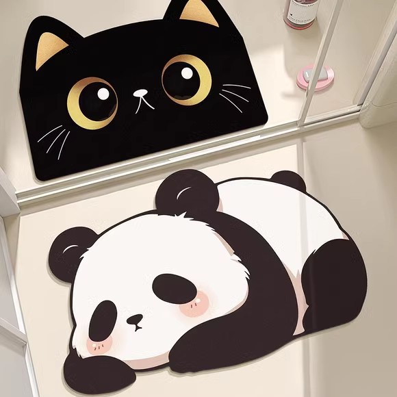 piso de baño de algas de barro antideslizante absorción de agua almohadilla de inodoro cocina almohadilla de pies inodoro puerta de baño piso de inodoro