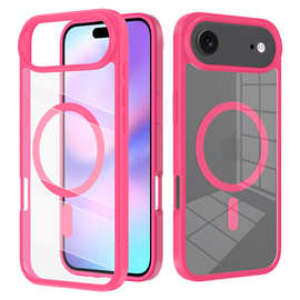 现货适用iPhone17Air银盾透明二合一手机壳TPU+PC磨砂苹果保护套