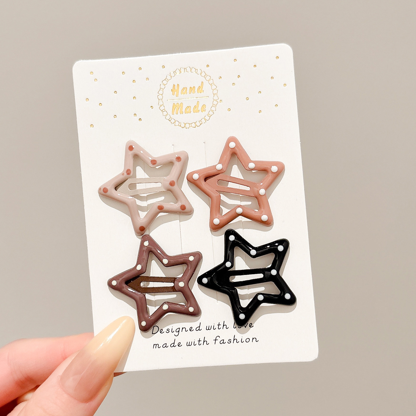 Broches para Cabello BB con Estrella de Cinco Puntas Aleación para Mujeres