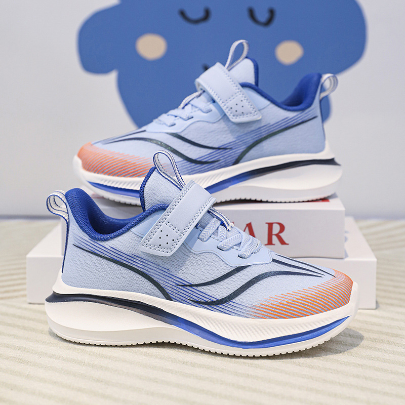 Children's sports shoes spring and summer new model boys' and girls' breathable mesh anti-slip wear-resistant Velcro children's shoes foreign trade wholesale 