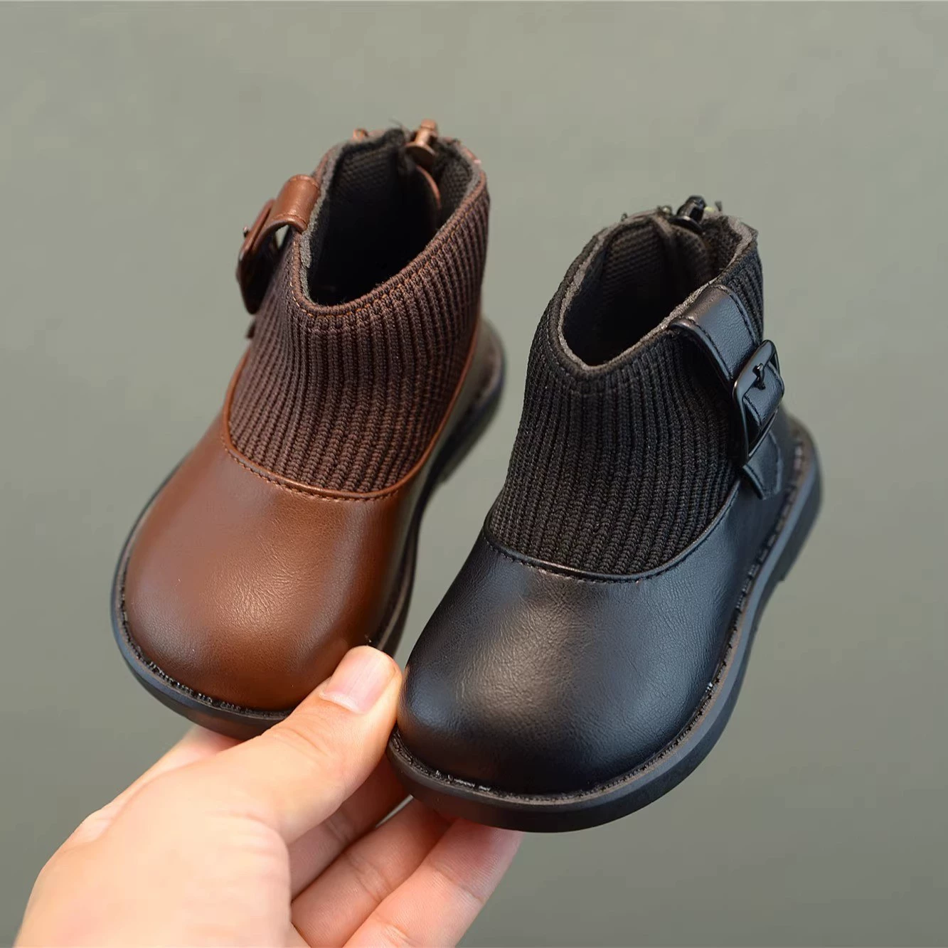 Martens, non-slip low boots, winter fleece footwear girl's, keep warm shoes