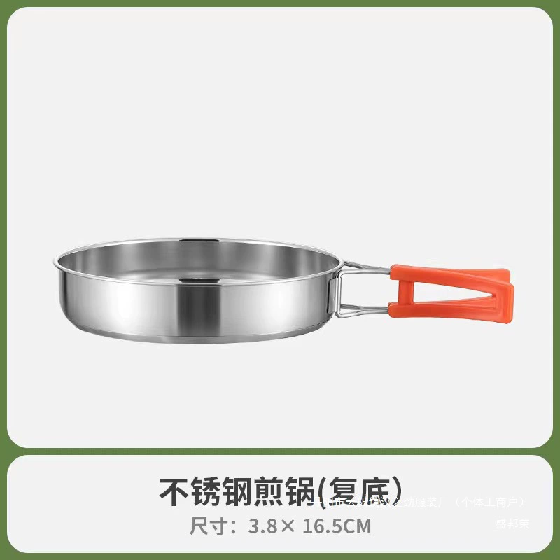 Travel teapot stainless steel for camping, handheld coffee pot, 304 volume