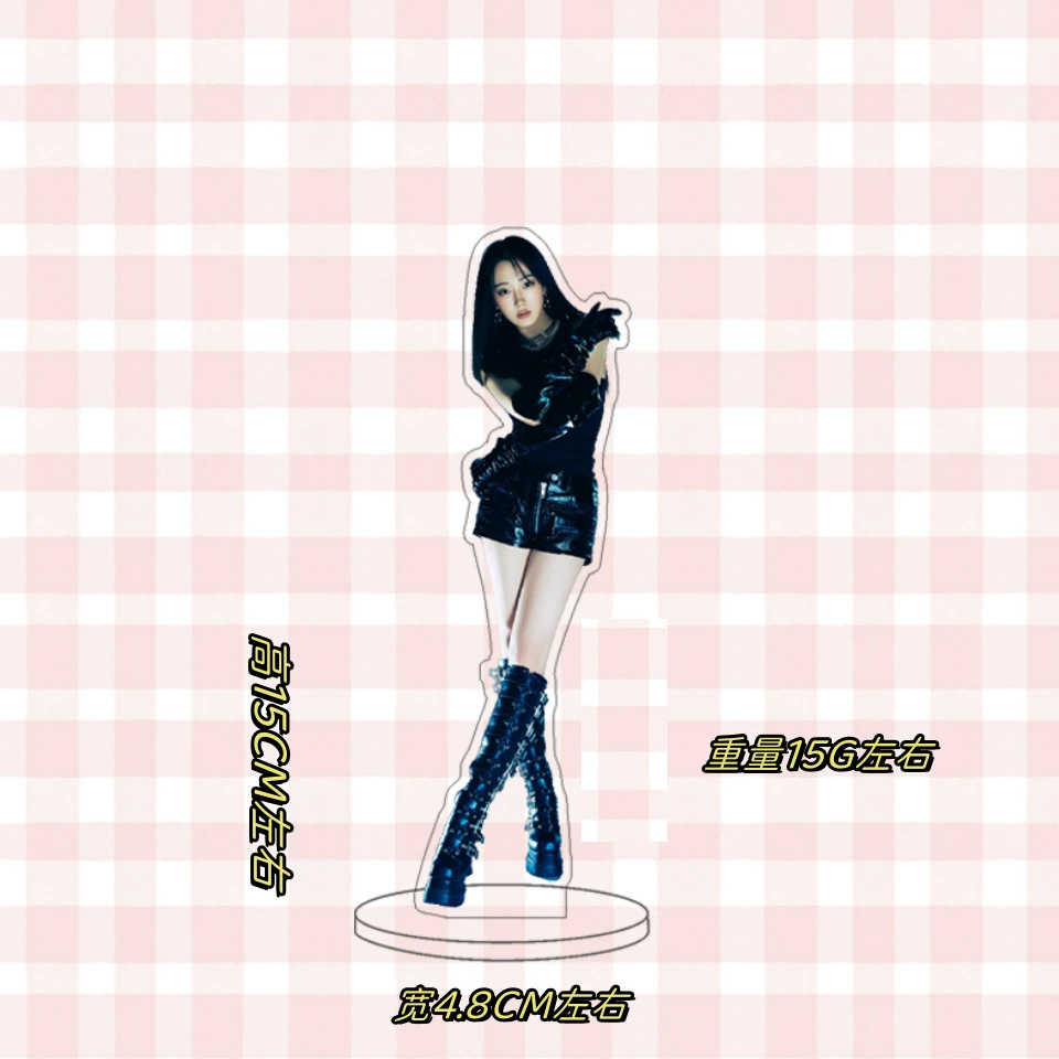 K-pop style character stand set, multi-variant printed cutouts, 22.3×10.6×2.7 cm