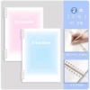 B5 large size [square inner pages] [clear blue + girly pink] 2 copies