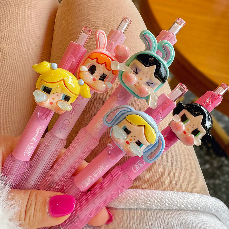 Cute Crying Doll Pen Toy Neutral Pen High-Value Ins Style Exam Pen Girly Korean Version Internet Celebrity Stationery 5 Cute Crying Doll Pen Toy Neutral Pen High-Value Ins Style Exam Pen Girly Korean Version Internet Celebrity Stationery 5