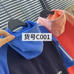 女童男童秋冬新潮套装2025年休闲学院风连帽外套上衣卫裤两件套