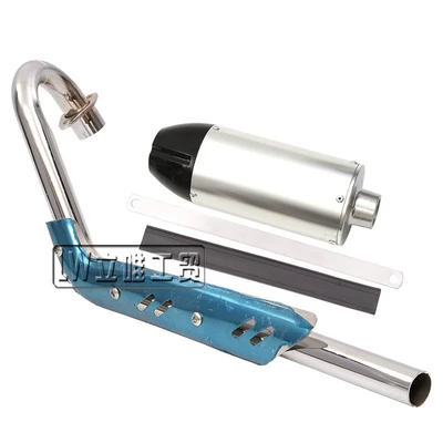 Exhaust pipe pipe muffler Universal 50-125cc - exhaust-pipe-exhaust-cylinder-black