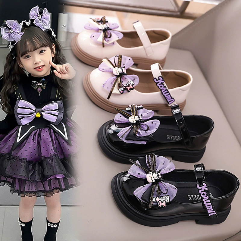 Маленькие кожаные туфли для девочек Симпатичные куклы Маленькие кожаные туфли для девочек весной и летом 2025 года