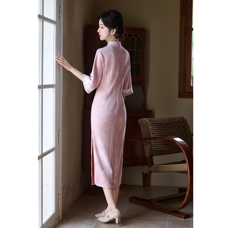 2025年秋装新款女装新中式国风气质高级感女神范改良旗袍连衣裙子|undefined