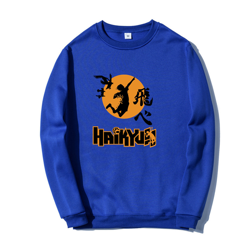 Otoño e Invierno nueva impresión de dibujos animados voleibol juvenil día de dibujos animados dibujos animados sueltos hombres y mujeres suéter sudadera_voghion.com