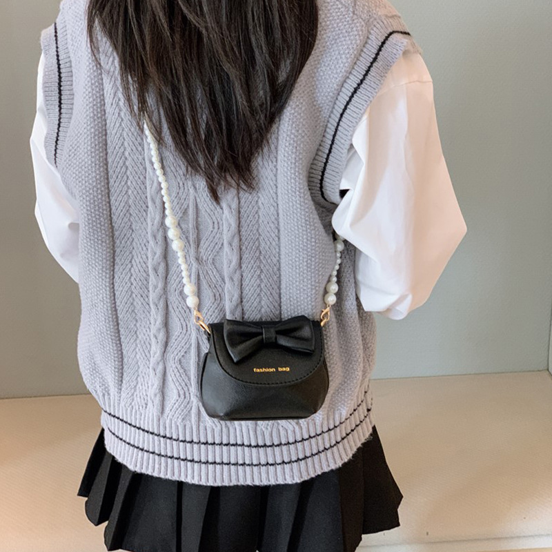 Otoño nuevo bolso infantil de moda coreana para padres e hijos, bolso de hombro de niña compacto y versátil, bolso de hombro de niña